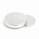 Silver Neodymium Disc N35 Magnets With 7mm Plastic Spacers 10-Pack