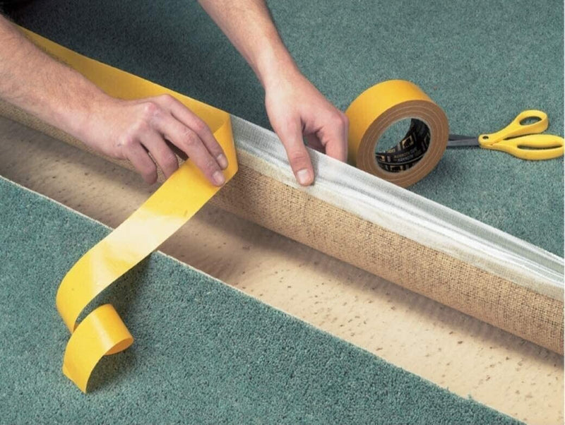 High Durable Clear Double-Sided Cloth Carpet Tape - 25m