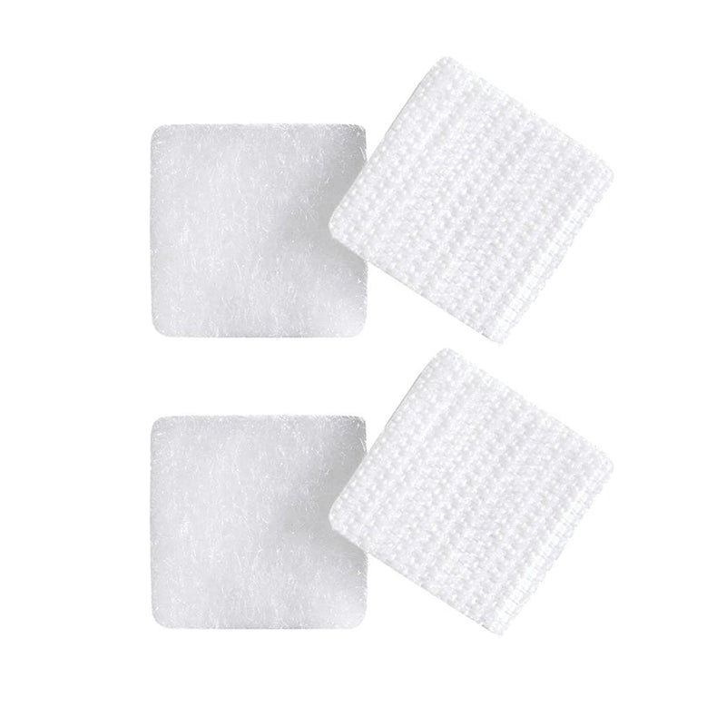 Industrial White Stick-On Squares For Small Tools And Electrical Appliances - 24 Pack
