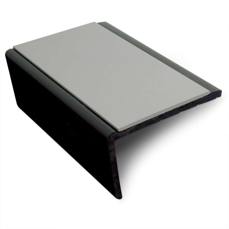 Premium 56mm x 32.5mm Slimline PVC Non-Slip Stair Nosing Hard Nose Commercial & Home Safety