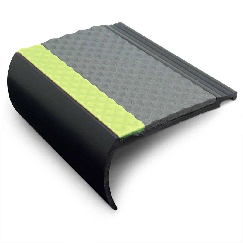 Heavy-Duty 72 x 38mm Aluminator Stair Nosing Non-Slip & Emergency Illuminated