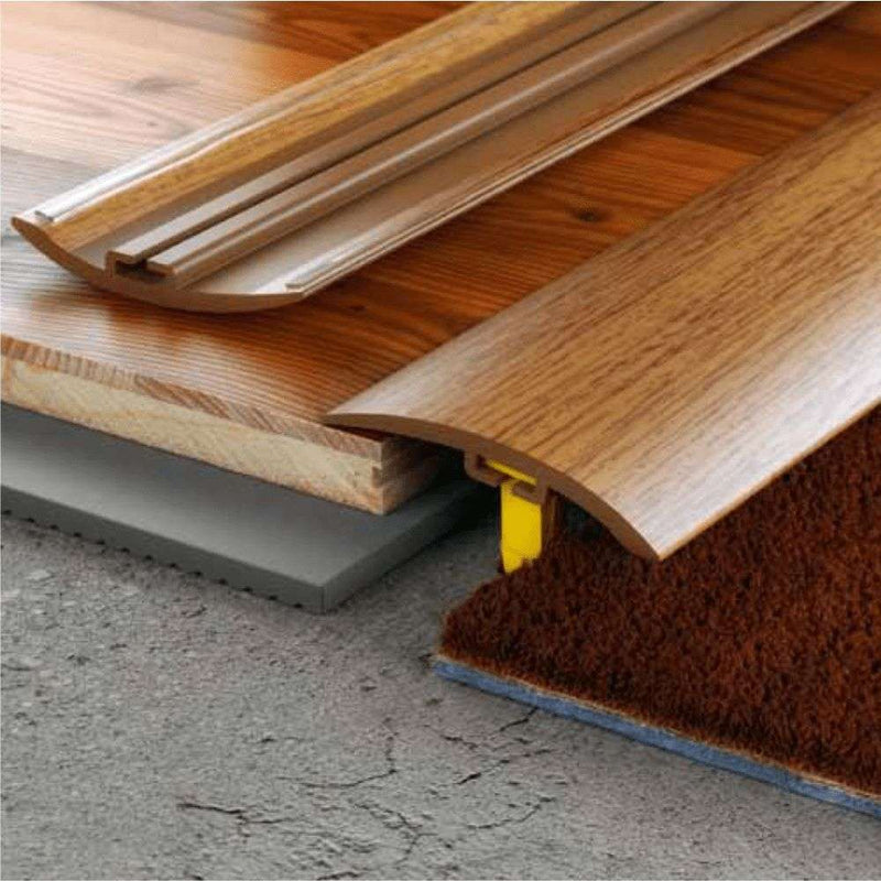 Premium 42mmC Wood Effect Door Threshold Strip Noise-Reducing Easy Installation Moisture-Proof Limited Stock!