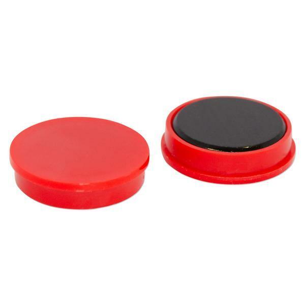 Pack of 10 Premium Quality Plastic Flat Marker Magnets For Offices - 7mm