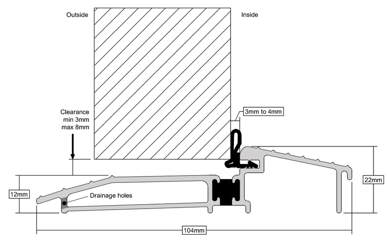 High Professional Proline Threshold Door Sill For Reliable Protection