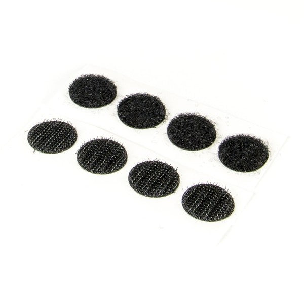 Heavy Duty Black Self Adhesive Stick-On Coins - 6 Pieces