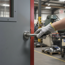 Fire Rated Door Handle Set | Round Bar Lever | Heavy Duty Hinges | FD30 Compatible