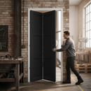 Internal Fully Finished Industrial 3 Panel Solid Bi-Fold ...