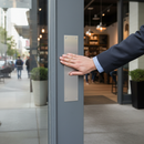 Satin Stainless Steel Push Plate 450mm x 75mm