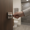 Square WC Turn and Release with Satin Chrome Finish