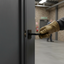 Professional 100mm CE13 Fire Rated Bolt Through Tubular Latch - Matt Black Finish for Enhanced Safety and Aesthetics