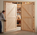 Premium Ledged and Braced Garage Doors - 44mm Thick European Redwood or Whitewood, Universal Frame Kit