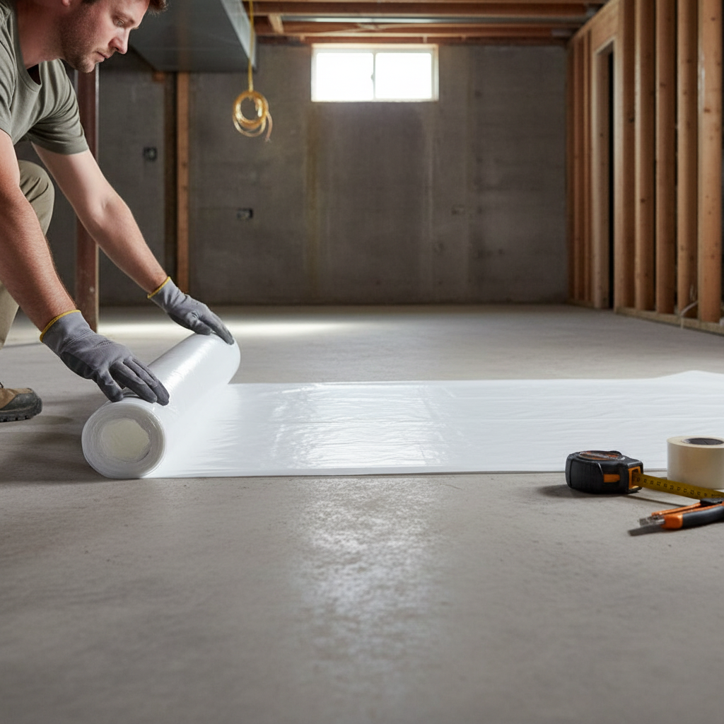 Premium Water Vapour Barrier Sheet 20m2 for Moisture Protection Under Flooring - High-Quality Professional Grade for Industrial and Commercial Appl...