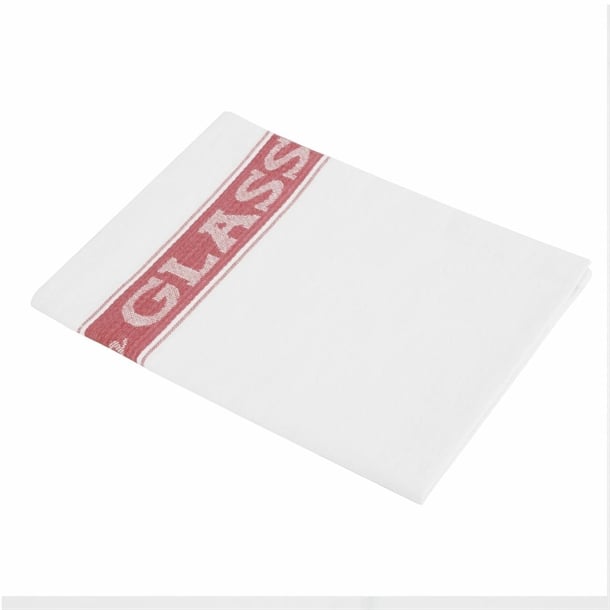 Vogue Glass Cloth Red