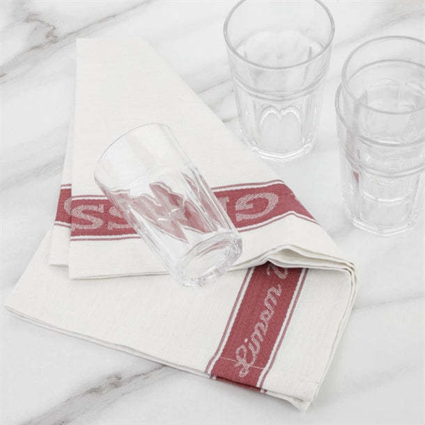 Vogue Glass Cloth Red