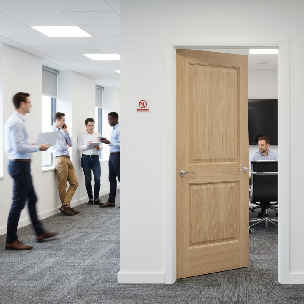 Premium Internal 2 Panel Fire Door with FD30 Rating for Enhanced Safety and Elegant Design
