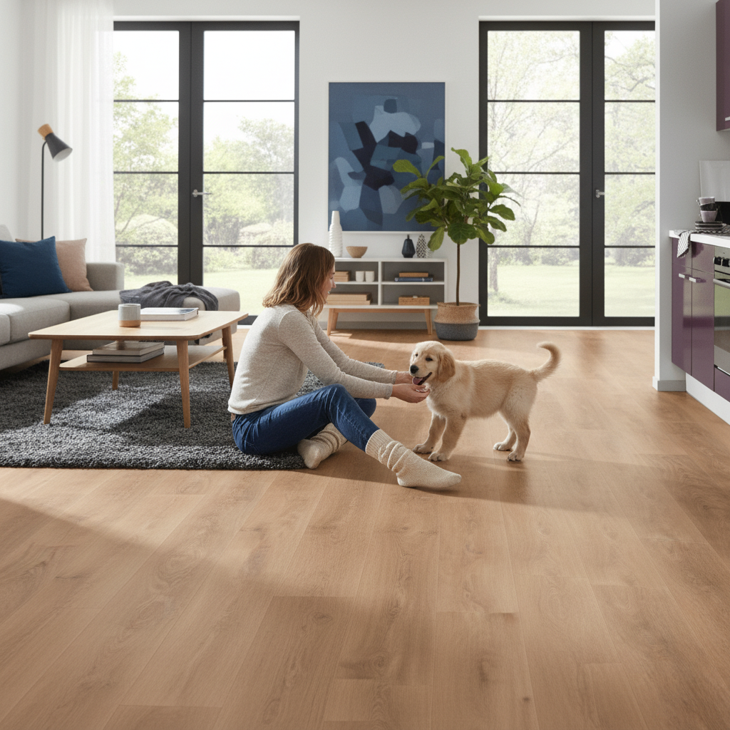8mm Laminate Flooring with Water-Resistant Surface