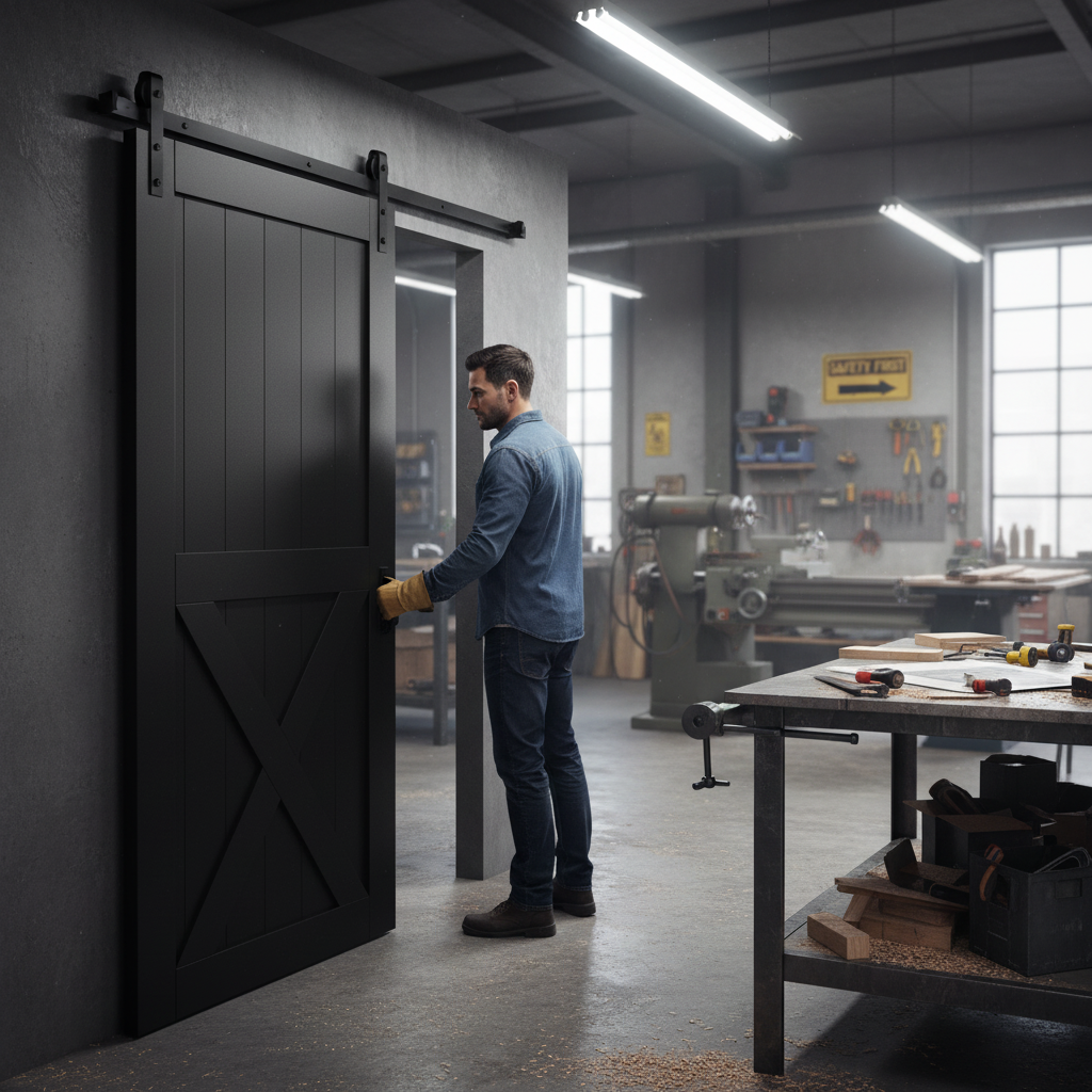 Internal Primed 1 Panel X Brace Sliding Barn Door