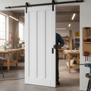 Internal Sliding Door Set with Classic Three-Panel Design...