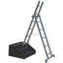 High Professional Combination Ladder With Platform For Warehouse - 2.65m