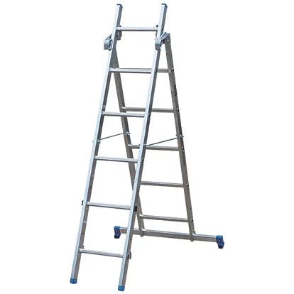 High Professional Combination Ladder With Platform For Warehouse - 2.65m