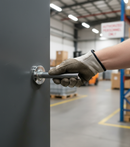 Premium Curved Feature Door Handle Lever on Round Rose with 65mm Projection - High-Quality Professional Grade for Industrial and Commercial Applica...