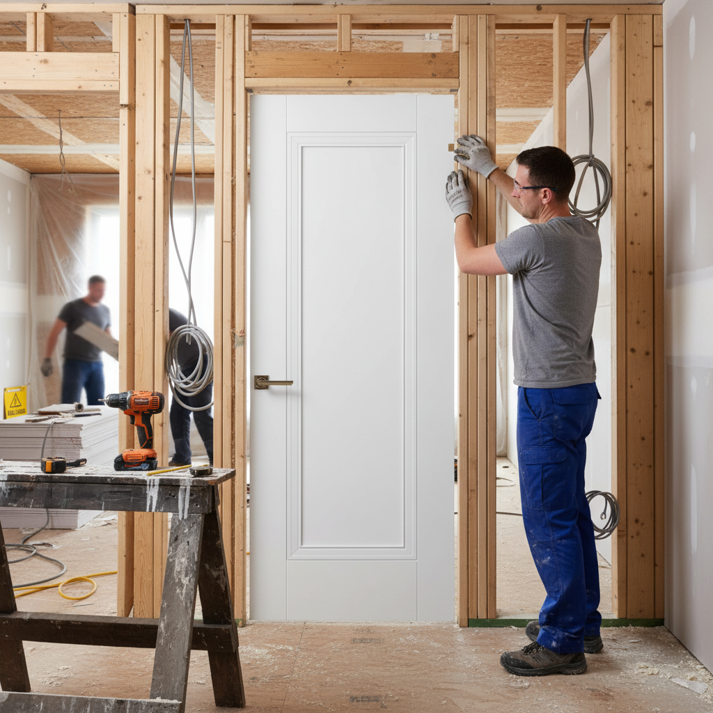 Premium Bespoke Made-to-Measure Internal Door with 1 Panel and Solid Engineered Core for Custom Installations