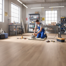Water-Resistant 10mm Laminate Flooring - Natural Wood Imi...