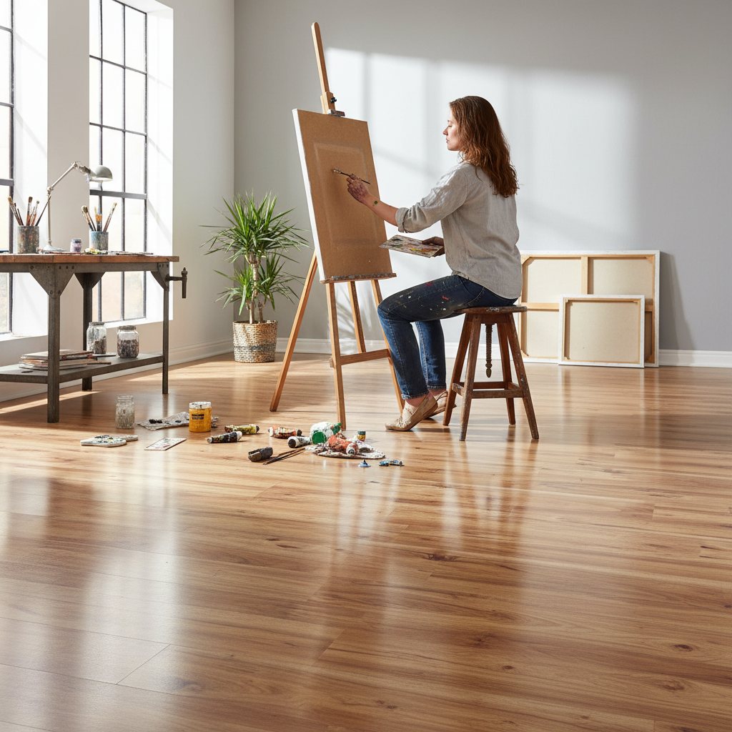 Premium High Gloss Laminate Flooring - Easy Touch Collection with Stunning Decor Colors for Modern Homes