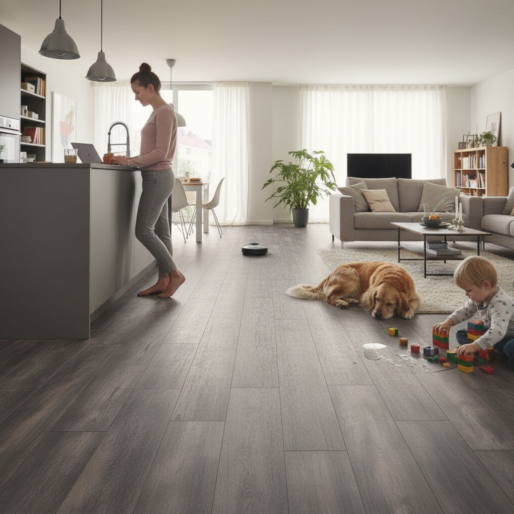 8mm Laminate Flooring with Water-Resistant Surface