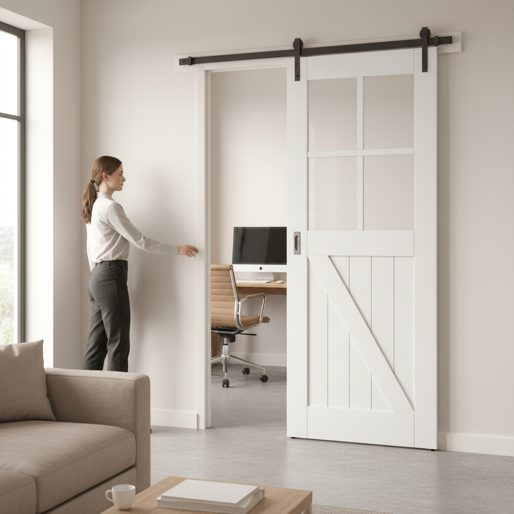 Internal Barn-Style Pocket Door Set