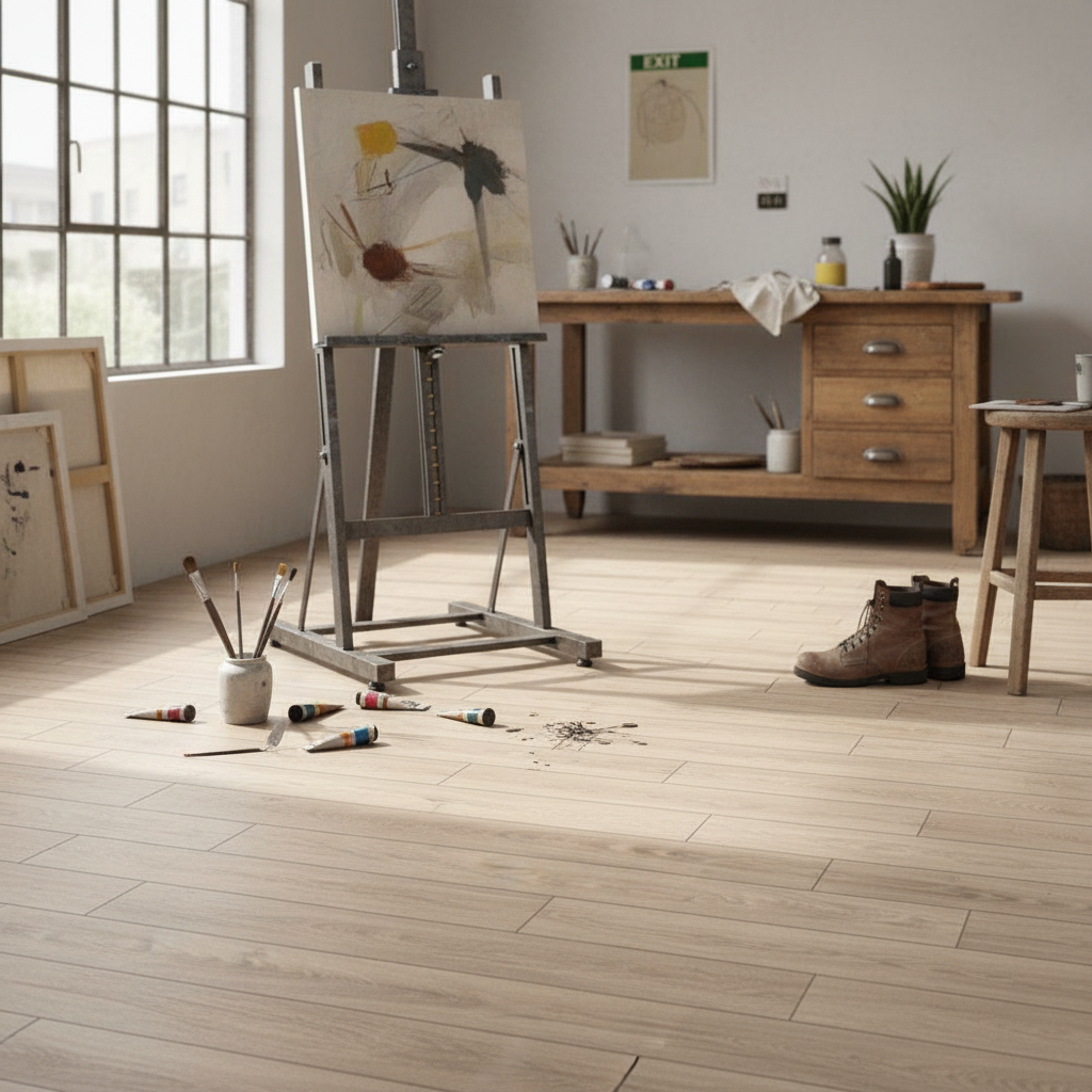 Handscraped Moisture Resistant Laminate Flooring 10mm Thi...