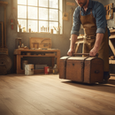 Premium 8mm Laminate Flooring with Water-Resistant Surface and Authentic Wood Finish for Kitchens and Bathrooms