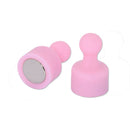 20mm Pink Plastic Neodymium N38 Grade Tenpin Magnets - Pack of 10