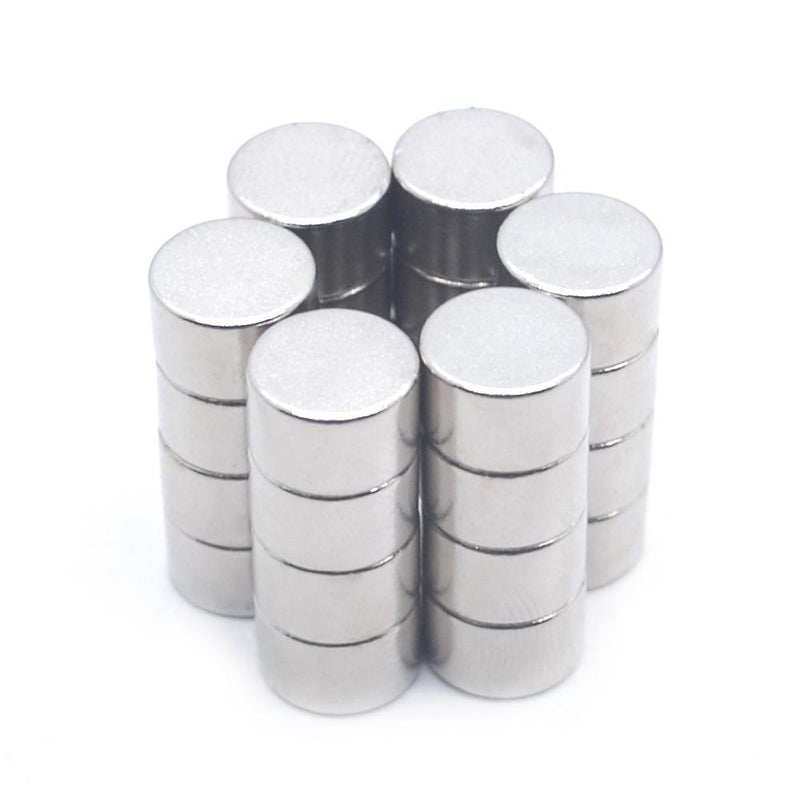 High-Performance 4mm Silver Neodymium Disc N35 Magnets - Pack of 10