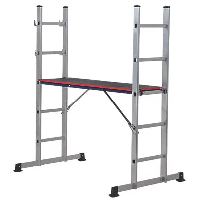 High Quality Aluminium Combination Ladder With Platform - 2.48m