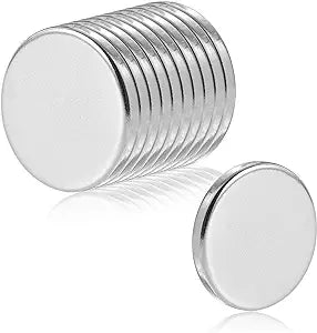 4mm Silver Neodymium Disc Magnets N35 Grade - Pack of 10