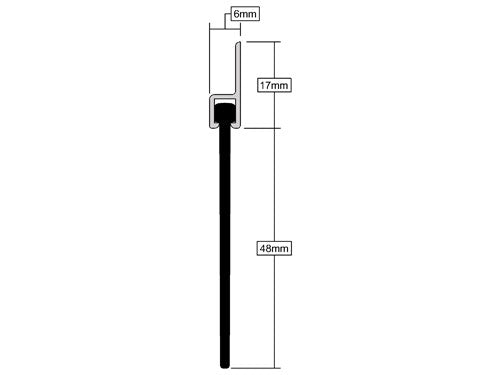 High-Performance 50mm Aluminium Rubber Garage Door Seal For Garage Doors