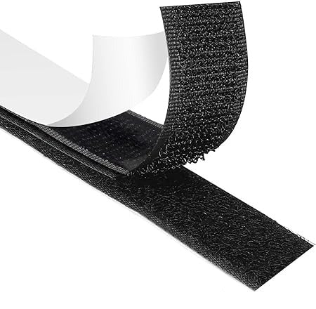 Heavy Duty Black Self Adhesive Stick-On Tape - 5m