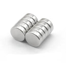 Pack of 10 Silver Neodymium 6mm Disc N35  Plastic Spacers