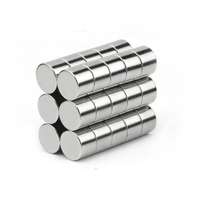 Silver Neodymium 3mm  Disc Magnets N35 Grade 100-Pack