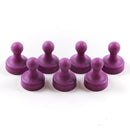10-Pack Purple Neodymium Tenpin Magnets N38 Grade For Office or Home Use