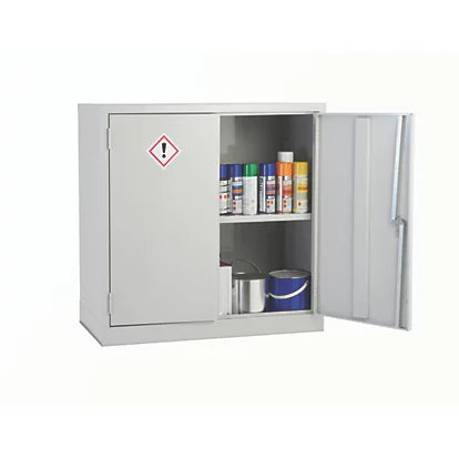 Professional Grade Steel Grey 1-Shelf Coshh Cabinet -  915mm