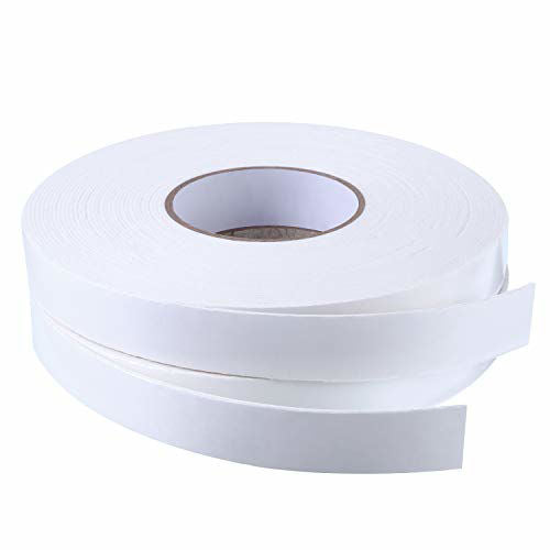 Professional Gloss White Steel Tape With Standard Adhesive - 30m