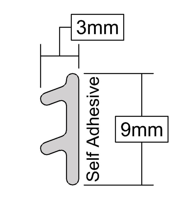 Industrial Self-Adhesive Acoustic Silent Seal And Draught Excluder - 6m