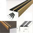 Premium Gold Anodised Aluminium Stair Nosing Non-Slip Heavy-Duty Easy Installation 15 Pack for Home & Commercial Use