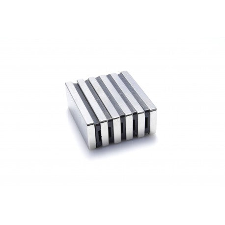 Pack of 10 Nickel Plated 25mm Silver N35 Plastic Spacer Block