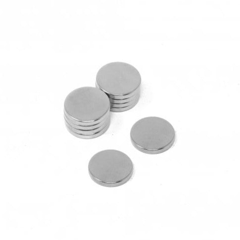 Pack of 10 Silver  Neodymium Disc N35 Magnets With Plastic Spacers - 3mm