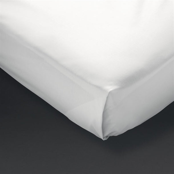 Comfort Percale Flat Sheets White