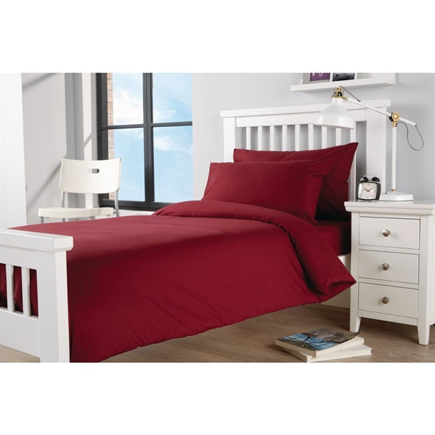 Essentials Spectrum Duvet Covers Claret