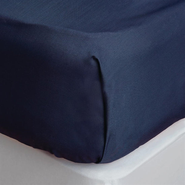 Essentials Temir Flat Sheet Navy